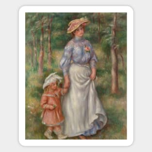 La Promenade by Auguste Renoir Sticker